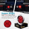 Partsam 8Pcs 4 Inch Round Led Stop Turn Tail Lights