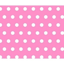 SheetWorld Fitted Basket Sheet - Polka Dots Pink - Made In USA