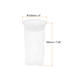 MECCANIXITY IBC Lid Filter, 190mm Washable Nylon Filter Screen IBC Tote Lid Filter Fine Mesh IBC Ton Barrel Filter for Rain Barrel Water Tank Filtering Leaves and Twigs, Pack of 1