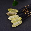 Unbranded Citrine Crystal Hexagonal Point Pendant Healing Balance Women Men