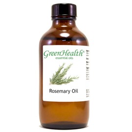 GreenHealth Rosemary Essential Oil 4 fl oz – 100% Pure & Natural – Undiluted Steam Distilled Aromatherapy Oil – Amber Glass Bottle for Diffuser, Candle Making, DIY & Home Fragrance