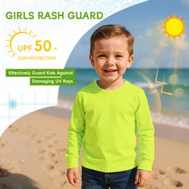 Kids Rash Guard Green Shirt for Toddler 5T UPF 50+ Sun Protection Green Rashguard for Outdoor Athletic UV Protection Shirts Lightweight Quick Dry Toddler Sun Shirt Green 5T