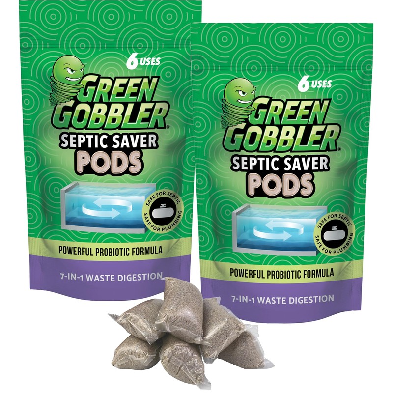 Green Gobbler - Paquetes de tratamiento de tanques sépticos, suministro