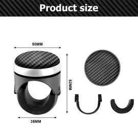 JNNJ Steering Wheel Power Handle Aid, Universal Car Steering Wheel Knob, Universal Car Booster Power Handle Ball, Steering Wheel Aid Flexible Control Spinner Knob, Fit for Cars Trucks Tractors