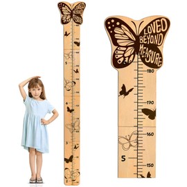 MHJY Height Chart for Kids Wooden Growth Chart for Wall Toddler Wall Chart Height Measurement Ruler for Baby Boys Girls Room Decor Nursery
