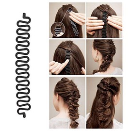 27Pcs Hair Styling Set, Hair Design Styling Tools, DIY Hair Accessories Hair Modelling Tool Kit Magic Fast Spiral Hair Braid Braiding Tool for Women a