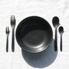 Nagao Festan Dinner Cutlery Set, 4 Pieces, Black, 18-8 Stainless