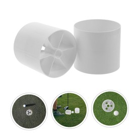 OHPHCALL Golf Hole Cup Set Golfing Training Tool Golf Cups for Putting Green Portable Sturdy Replacement