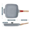 RANX INGST Nonstick Ceramic Griddle Pan with Lid, 10 Inch