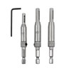 3pcs High Speed Steel Self Centering Drill Bits, Hinge Drill