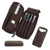 Nannlia Crazy Horse Leather Pen Case Leather Pencil Case 4