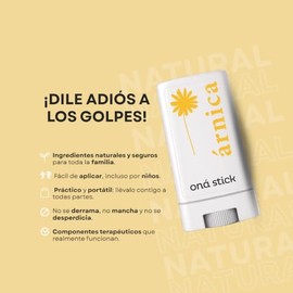 Paquete de 2 Arnica en barra con ingredientes naturales ¡Dile adiós a los golpes!