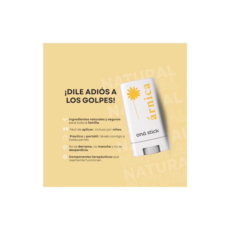 Paquete de 2 Arnica en barra con ingredientes naturales ¡Dile