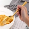 Pack of 12 Dinner Spoons, Buyer Star Gold Stainless Steel