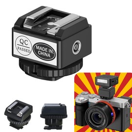 Standard Hot Shoe Riser Adapter for Godox IM30 IM20 Mini Flash, Raises Flash Height to Reduce Lens Shadow, for Zeniko ZF04 ZF08 Flash, for Ulanzi SL01, for Mealight F1 F1S Mini Flash, for VILTROX Z1