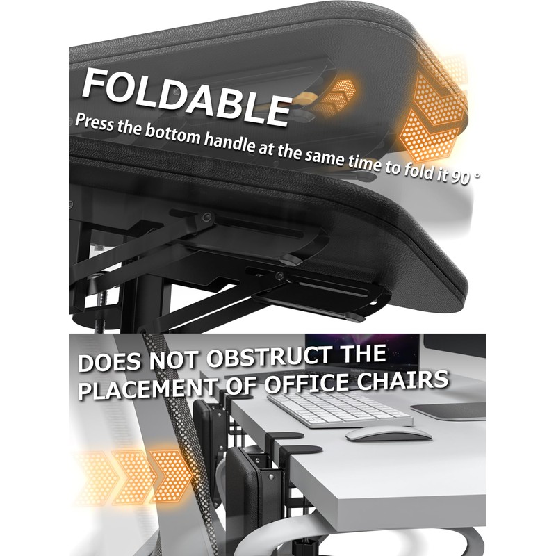 NODOCA Arm Rest for Desk, Ergonomics Wrist Rest, Desk Extender,