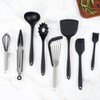 MAXCOOK Silicone Black Cooking Utensil Set, 9 Pieces kitchen Utensil
