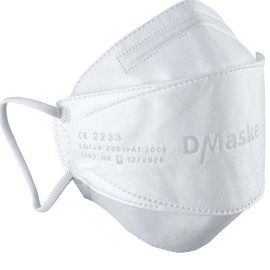 DMaske - FFP2 Masks - German Manufacturer - FFP2 Certified EN 149:2001 + A1:2009 - Model: Luftkaiserin - Pack of 20 - Climate-Neutral Respirator Mask with Improved Breathability