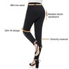 Asoran Women's Dress Pants Black Tuxedo Work Pants Stretch Skinny
