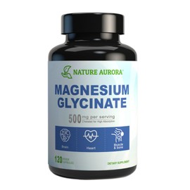 Cápsulas de glicinato de magnesio de 500 mg suplemento de bisglicinato de magnesio quelado de alta absorción para el sueño, los músculos y el corazón 
