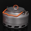 Tentock Camping Kettle with Foldable Handle Fast Heating Gas Teapot