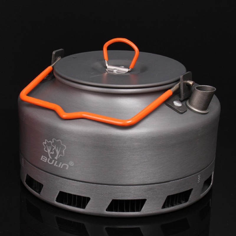 Tentock Camping Kettle with Foldable Handle Fast Heating Gas Teapot