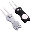KABUDA 2 Pack Metal Foldable Golf Divot Tool with Pop-up