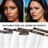 VERKSTAD 10 Sheets 110 Pairs 4D Hair-Like Waterproof Eyebrow Tattoos,