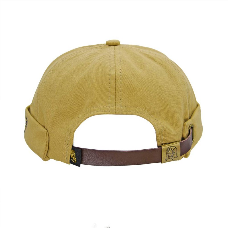 Jerague - Gorros sin bordes, ajustable, hebilla de piel, informal,