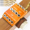 BLEKOO Orange Angled Drill Guide Jig with 4 Bits for