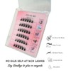 Hanakoko Self Adhesive Lash Clusters Press-on Lashes No Glue Lash