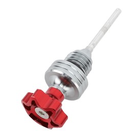 Motorcycle Oil Dipstick, Oil Level Gauge Dipstick Aluminum Alloy 4.3in Motorcycle Engine Oil Dipstick for Chinese ATV Kart Scooter Engine (Red)