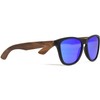 Walnut Wood Classic Sunglasses For Men and Women with Blue