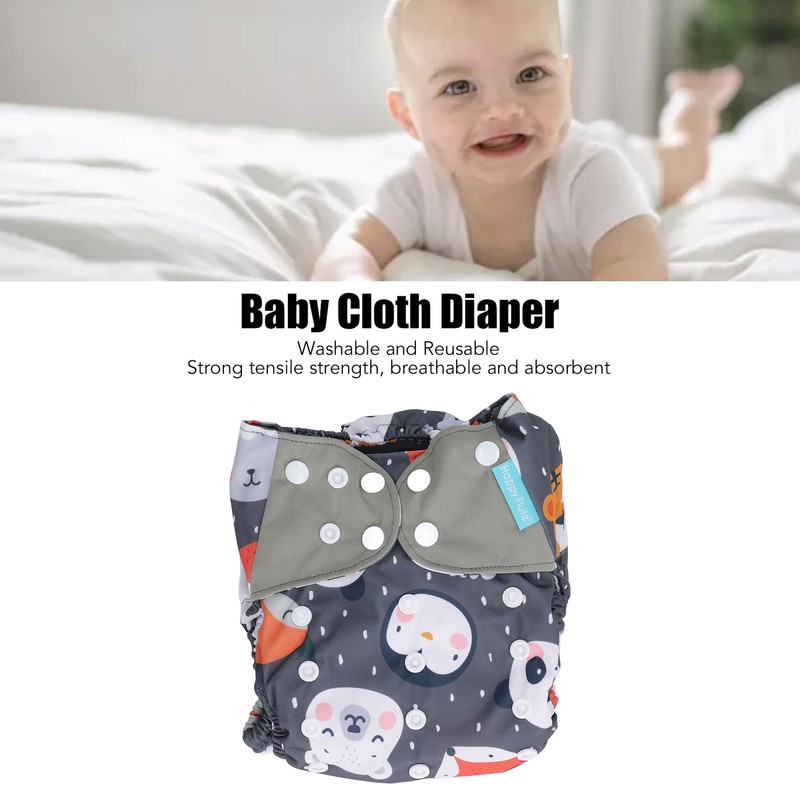Baby Cloth Diaper One Size Adjustable Washable Reusable Breathable Prevent
