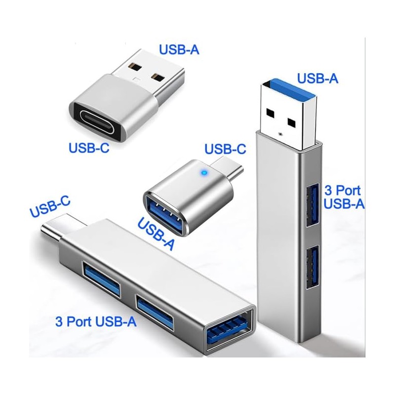 USB Hub, USB Type C Hub, 3-in-1, High Speed, Expansion,