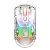 Lancoon Kabellose Gaming Maus Transparente Mechanische Maus mit 2.4G Optischem