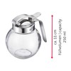 Westmark Sahnegießer/Honigspender, Fassungsvermögen: 250 ml, Glas/Rostfreier Edelstahl, Roma, Transparent/Silber, 65402260