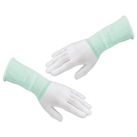 As One 3-7371-02 As Pure Long Inner Gloves, Overlock Type, M, 10 Pairs