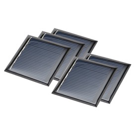 sourcingmap 5Pcs 2.5V 100mA Poly Mini Solar Cell Panel Module DIY for Light Toys Charger 50mm x 50mm