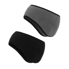 Boao 2 Pieces Ear Warmer Headbands Fleece Winter Headbands for Adult Kids Winter Using
