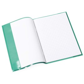 HERMA Transparent Book Cover made from Durable and Wipe Clean Polypropylene Film, Green