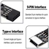 Zhowyeemeng 9PIN to Type-E Adapter, Female 9-Pin Motherboard Header to