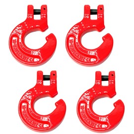 (Pack of 4) 3/8"G80 Logging Chain Choker Hook with 6900Lbs WLL