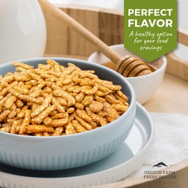 Oregon Farm Fresh Snacks Honey Roasted Sesame Sticks - Local Honey Roasted Sesame Sticks - Delicious & Fresh Snacks - Enjoy The Perfect Mix of Sweet & Salty (26 oz)