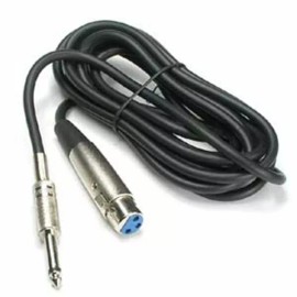 Unbranded 6FT XLR 3 Pin Female to 6.35mm 1/4" Mono Male Mic Microphone Audio Cable Cord