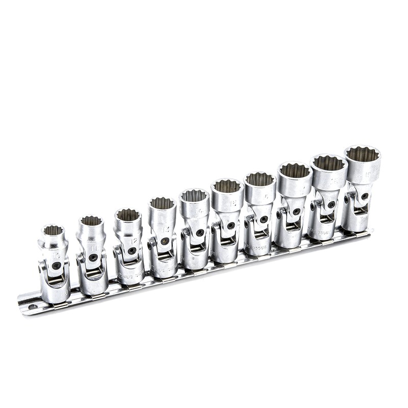 Genius Tools 10PC 3/8" Dr. Metric Universal Hand Socket Set
