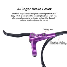 ThinkTop Dual Piston Driving Bike Hydraulic Brake Kit 800/1450mm MTB Bicycle Front and Rear Oil Pressure Disc Brake Set