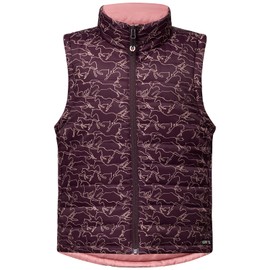 Kerrits Kids Round Up Reversible Quilted Vest Vineyard Full Gallop Size: S