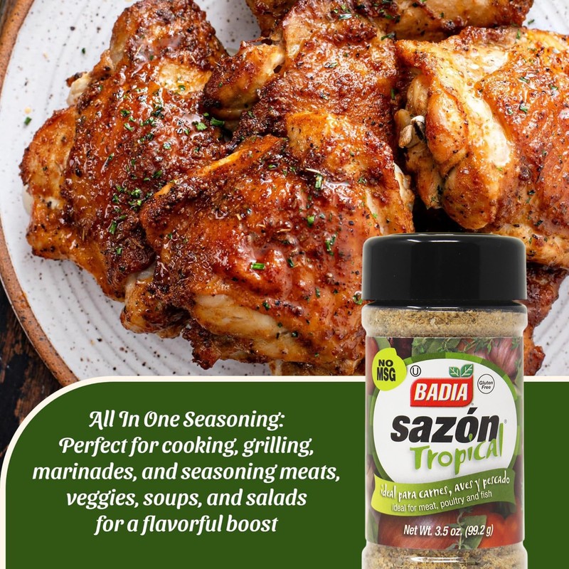 Badia Sazon Tropical, 3.5 oz – All Purpose Seasoning Blend