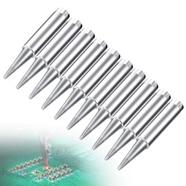 10 PCS Soldering Iron Tips, 900M-T-B Replacement Tips, Solder Tips for 936, 937, 938, 969, 8586, 852D Soldering Station